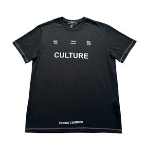 🆕Forever 21 Culture Men’s Black Short Sleeve Tee Shirt